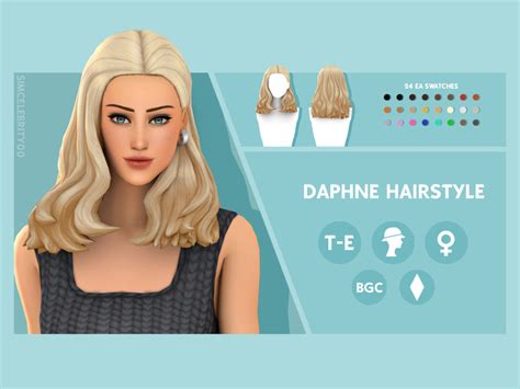 The Sims Resource Nina Hair By Simcelebrity00 Sims 4 Hairs Vrogue