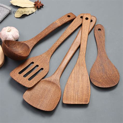 Wooden Spatula Kitchen Nonstick Wooden Kitchenware Wooden Spoon Wooden