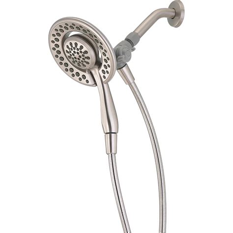 Delta In2ition 4 Spray Two In One Showerhead In Satin Nickel The Home