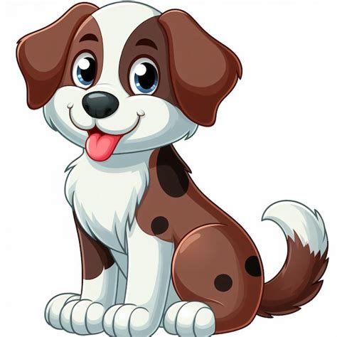 Premium Vector Cute Dogs Vector Cartoon Illustration