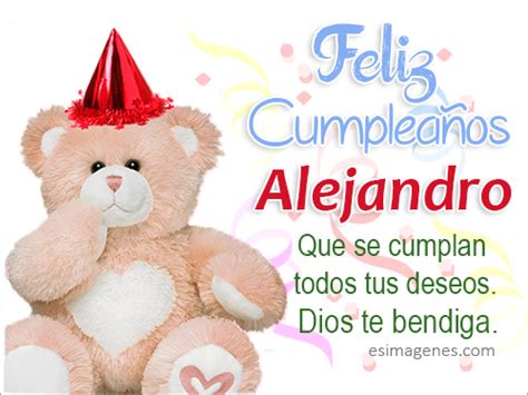 Feliz Cumpleaños Alejandro Tarjetas Con Nombres Cumpleaños
