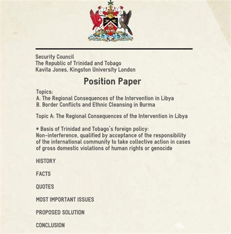 Position paper the position paper is the official sheet or document format that is delivered lather than the second session of the model, which contains valuable information about the country and point of view of the delegation on the issue. Position Paper Mun / Resources Duluth Mun - The staff reads over the position papers and ...