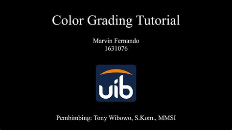 Color Grading Tutorial Youtube