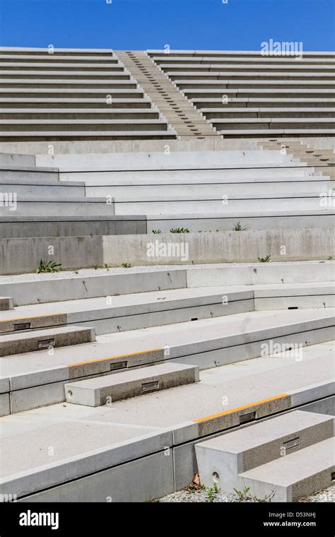 Modern Amphitheater Stairs Stock Photo 54787198 Alamy