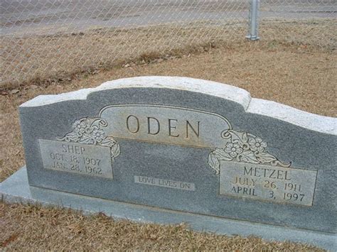 Walter Sheppard Shep Oden 1907 1962 Find A Grave Memorial