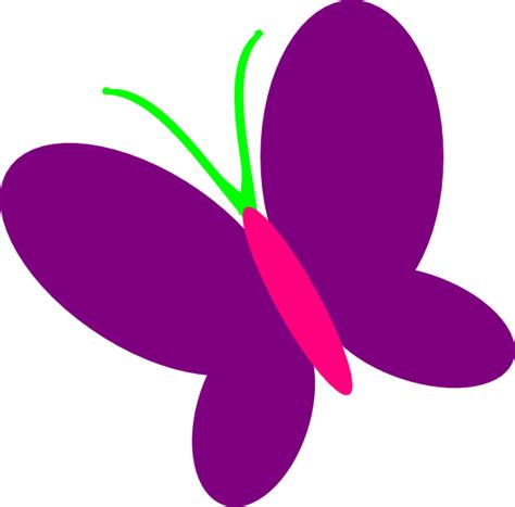 Purple Butterfly Clip Art At Vector Clip Art