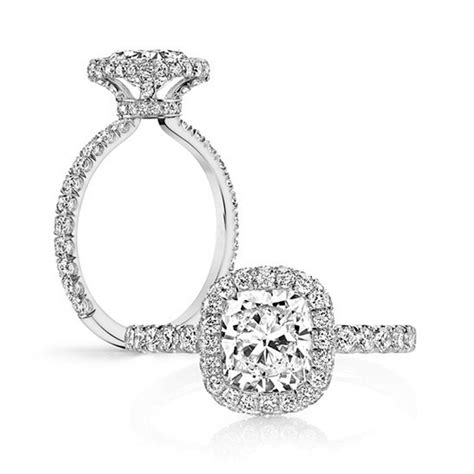 Getting your engagement ring size. Cushion Cut Engagement Rings Sona Ring 2 Carat