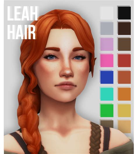 Leah Hair Okruee On Patreon Sims 4 Mm Cc Sims Four Sims 4 Cc Packs