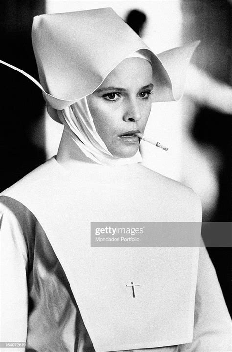 Italian Actress Laura Antonelli Dressed As A Nun In The Film How