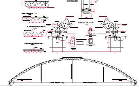 Structural Steel Roof Truss Construction Details Dwg File Cadbull