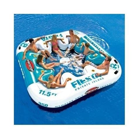 Inflatable Party Raft Lake Beach Pool Water Fun Island Outdoor Play