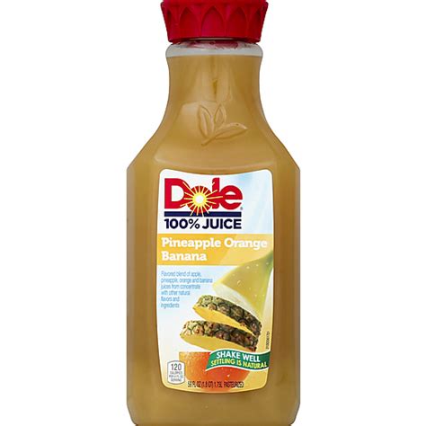 Dole® Pineapple Orange Banana 100 Juice 59 Fl Oz Carafe Fruit