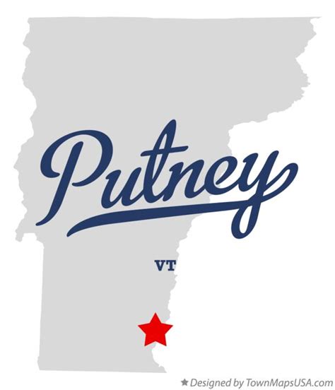 Map Of Putney Vt Vermont