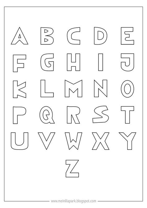 Free printable alphabet letter template