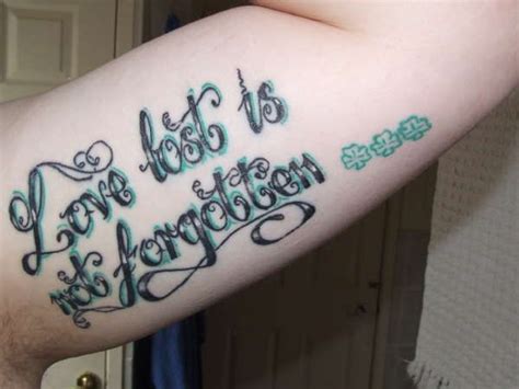 That deceased one can be a parent, child, spouse, close friend, or a pet. love lost tattoo | Lost tattoo, Love quote tattoos, Lost ...