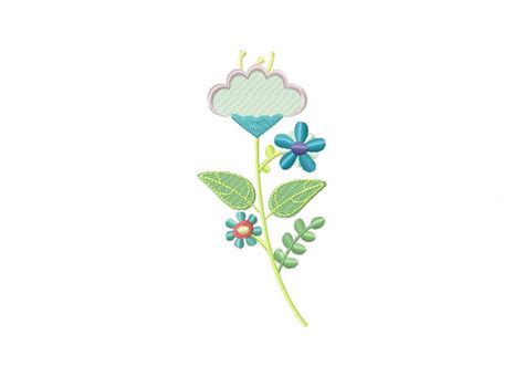 Delicate Flower Machine Embroidery Design Daily Embroidery