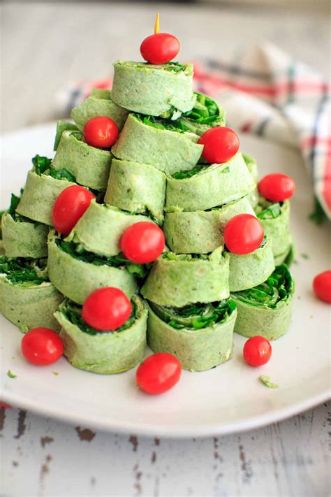 I saw the bones of this on pinterest and adapted it to suit more tastes. Christmas Tree Pita Pinwheel Appetizer - Spinach Tortillas ...