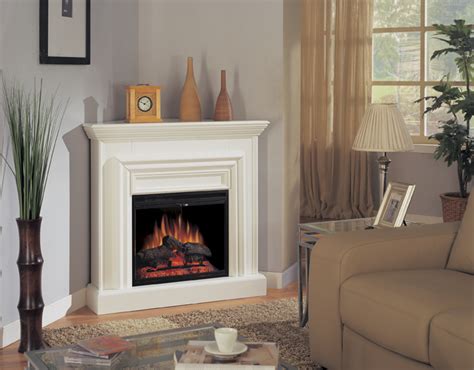 Amherst Corner White Electric Fireplace 23 Inch Classic Flame