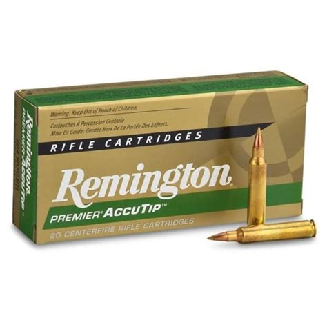 Remington Premier Ammunition 270 Winchester 130 Grain Accutip Boat Tail