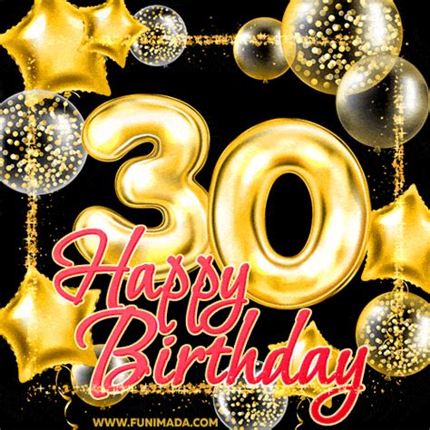 30th birthdays are special milestones in our lives. Happy 30th Birthday Animated GIFs - Download on Funimada.com