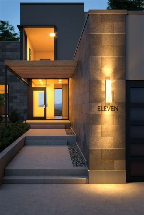 Modern House Exterior Lighting Ideas Modern Houses Best Design Idea