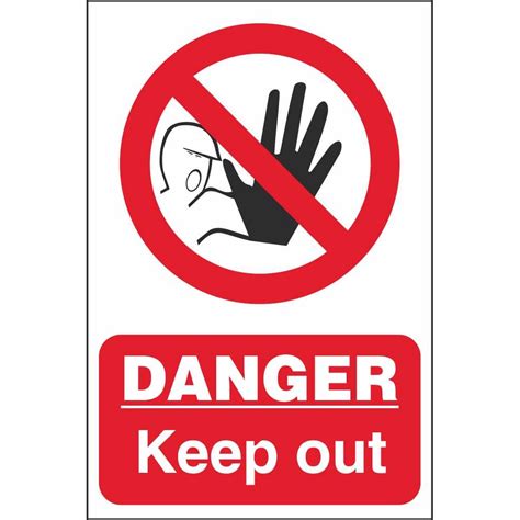 Danger Keep Out Signs Prohibitory Construction Safety