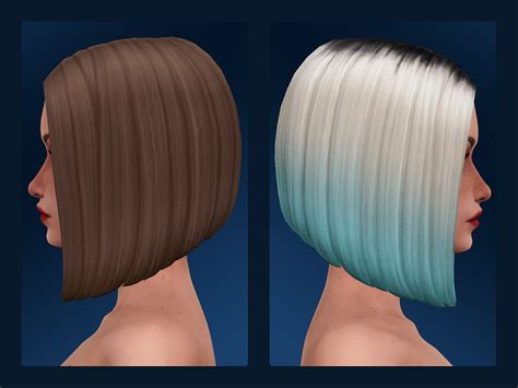 Renee Bob Hair And Ombre By Nords The Sims Resource Sims 4 Hairs