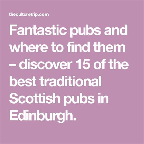 The Best Traditional Pubs In Edinburgh Edinburgh Pub Traditional