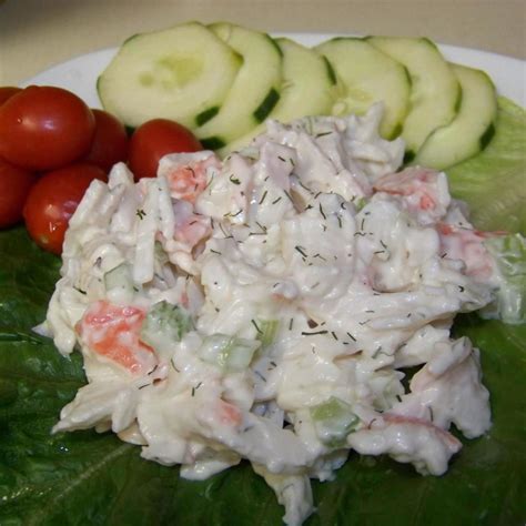 Keep in mind that crab sticks taste good with lettuce, spinach or green tossed salad. cold crab salad recipes