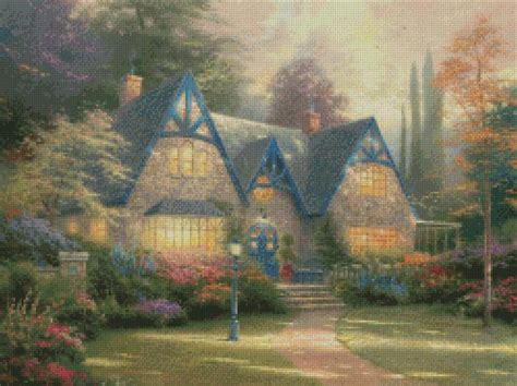 Americana Cross Stitch Thomas Kinkade Cross Stitch Patterns Set 17