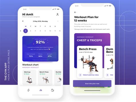 Uiux Case Study Of Gym App🏋️‍ Take Care Of Your Body Its The Only