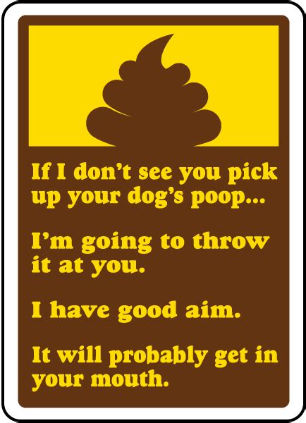 Pick Up Your Dogs Poop Sign Save 10 Instantly