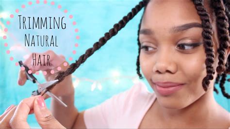 Trimming Natural Hair How I Trim My Ends Youtube