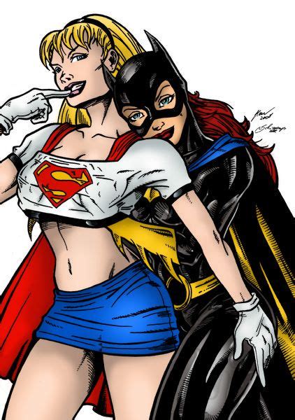 Supergirl And Batgirl Colors By Demonase On Deviantart Supergirl Batgirl Comic Babes
