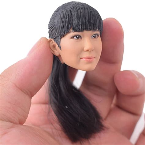 1 6 Scale KUMIK 15 25 Female Head Carving Sculpt Hot Toys Korea Hair