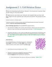 Recognizing the habit ways to acquire this ebook gizmo cell division answer key is additionally useful. C-7.2 Sometimes It is All in the Genes.docx - PART I Questions 1 Discuss why Nancy might or ...