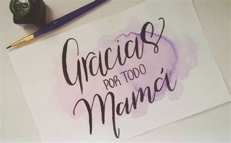 Frases Dia De Las Madres Gracias Mamá Handlettering Lettering