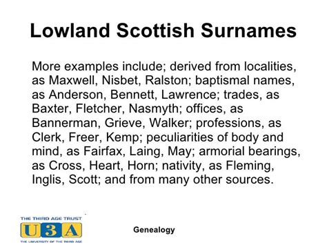Uk Surnames And Their Origins