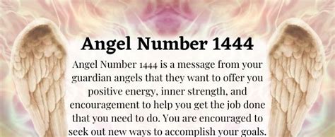 O Significado Do Anjo Número 1444 E Sua Importância Na Vida Números
