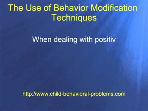 Behavior modification is a treatment approach that replaces undesirable behaviors with more desirable ones by using the principles of operant conditioning. Behavior Modification Techniques - YouTube