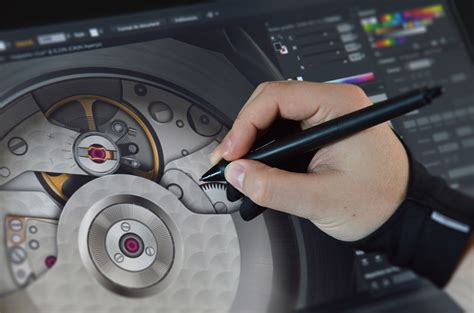 Raw Handmade Watch Illustrator Cc On Behance