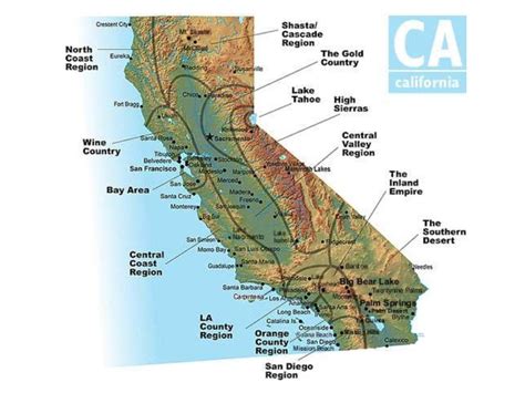 Californias Amazing 4 Regions