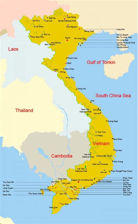 Landkarte für vietnam vietnam land vietnam karte vietnam | asia tours. Vietnam beach Karte - Viet nam beach-Karte (Süd-Ost ...
