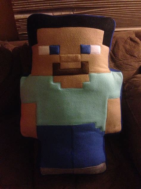 steve from minecraft pillow minecraft pillow minecraft crafts favorite character steve