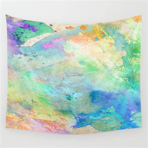 Pastel Color Splash 06 Wall Tapestry By Aloke Design Society6 Wall