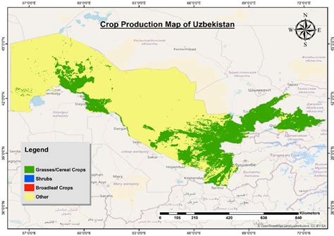 Crop Production Map For Uzbekistan Download Scientific Diagram