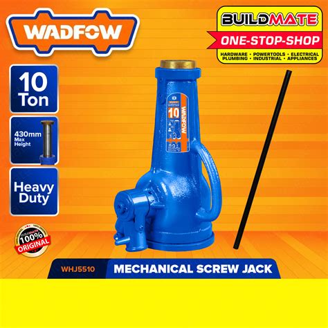 Wadfow Mechanical Screw Jack 10 Ton Jack Screw Stand Car Lift Used