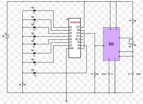 555 Timer Ic Integrated Circuits And Chips Schematic Electronics Png