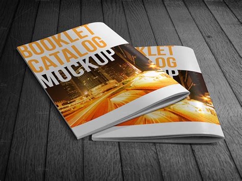 Booklet Catalog Mockup Product Mockups On Creative Market