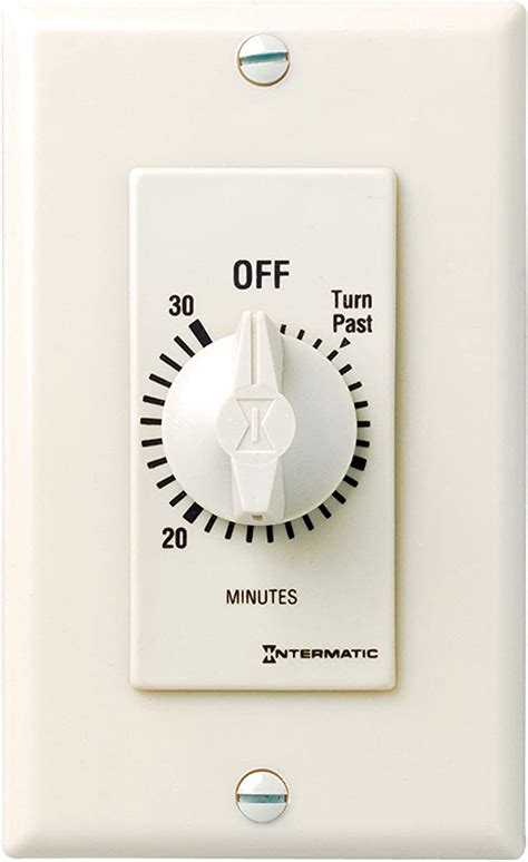 Intermatic Fd30mac 30 Minute Spring Loaded In Wall Countdown Timer